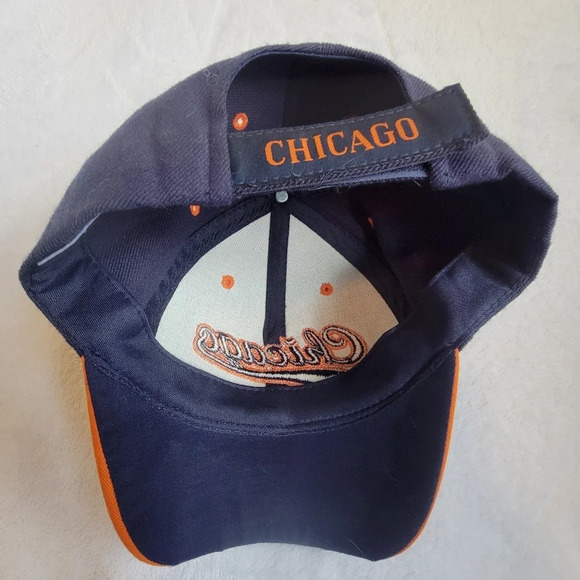Chicago Bears Sams Cap Wool Blend One Size Baseball Hat Cap Blue Orange - Picture 3 of 6